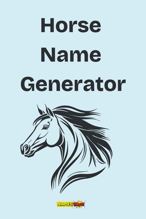 horse name generator Unique Horse Names, Names For Horses, Horse Show Names, Horse Name Ideas, Majestic Names, Random Generator, Powerful Names, Show Horse, Horse Names