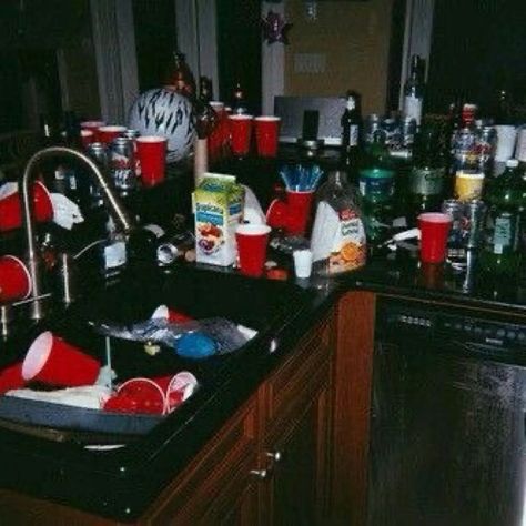 Frat House Party Aesthetic, College Partying Aesthetic, House Party Astethic, Frat Aesthetic Party, Playlist Covers Party, High School Parties Aesthetic, House Parties Aesthetic, House Party Playlist, 80s House Party Aesthetic