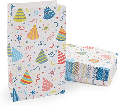 Amazon.com: Birthday Party Favor Bags for Kids, Confetti Design Goodie Bags (36 Pack): Home & Kitchen Easter Goodie Bags, Confetti Design, Goodie Bags For Kids, Birthday Party Treats, Dinosaur Party Favors, Colorful Birthday Party, Birthday Decorations Kids, Party Goodies, Design Birthday