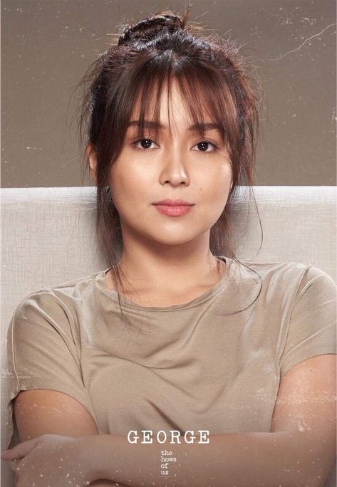 The Hows Of Us  kathryn bernardo | daniel padilla | kathniel © Kathryn Bernardo Hair, Kathryn Bernardo Hairstyle, Interesting Hair, Short Hair Fringe, Ideas Haircut, Girls Short Haircuts, Bangs For Round Face, Kathryn Bernardo, Short Straight Hair