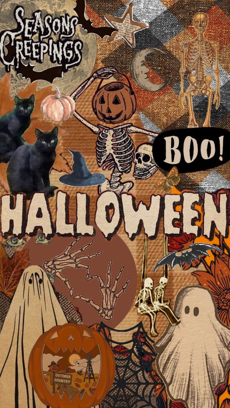 halloween wallpaper #spooky Aesthetic Halloween Pfp, Halloween Wallpaper Spooky, Halloween Sounds, Spooky Background, Halloween Collage, Autumn Phone Wallpaper, Helloween Wallpaper, Halloween Gift Baskets, Halloween Wallpaper Backgrounds