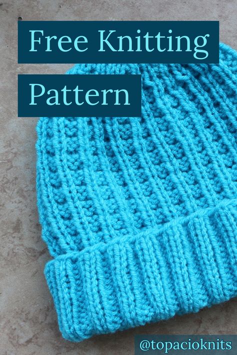 Mistake Rib Hat Pattern, 2 Needle Hat Pattern Free, Knitted Hat Patterns Free Women Winter, Knit Hat Pattern Free Circular Needles, Knit Hat Pattern Free Women Beanie, Worsted Weight Hat Pattern Free Knitting, Knit Hat Patterns Free, Knitting Patterns Free Hats Straight Needles, Easy Knit Hat Pattern Free