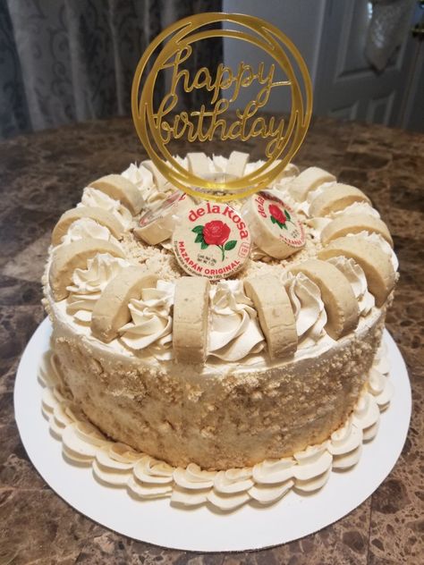 Mazapan Cheesecake, Mazapan Aesthetic, Tres Leches Decorated Cake, Mazapan Cake, Tres Leches Cake Aesthetic, Mazapan Cupcakes, Decorated Tres Leches Cake, Tres Leches Cake Design, 3 Leches Cake