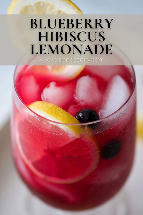 Hibiscus Lemonade, Hibiscus Recipe, Hibiscus Drink, Yummy Summer Cocktails, Common Knowledge, Blueberry Lemonade, Drink Recipes Nonalcoholic, Lemonade Drinks, Refreshing Drinks Recipes