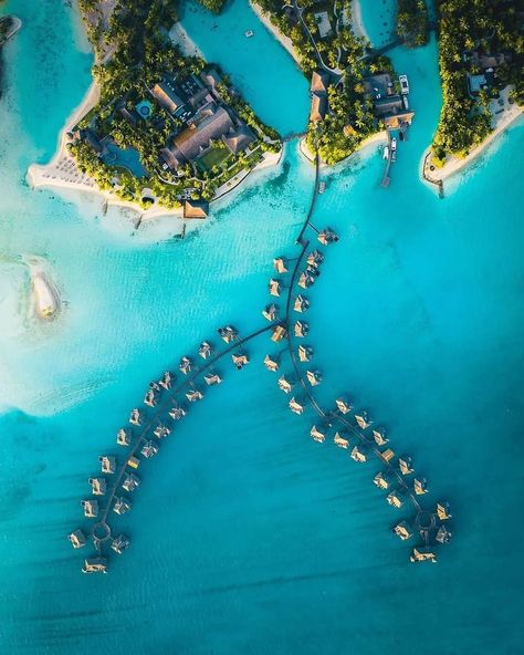 Four Seasons Resort Bora Bora, Bora Bora Four Seasons, Four Seasons Bora Bora, Bora Bora Island, Four Seasons Resort, Overwater Bungalows, Street Foods, Drone Photos, Island Design