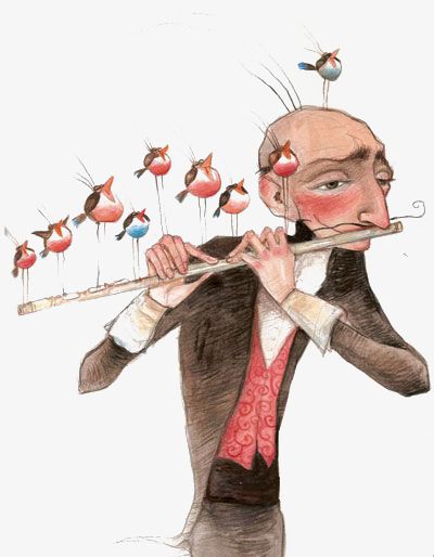 Creative flute Flute Illustration, Birthday Pinterest, Ilaria Urbinati, 동화 삽화, Music Illustration, Turin Italy, Music Artwork, Musical Art, Music Images