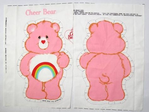 Care Bear Pattern, Bear Patterns Sewing, Pink Teddy Bear, Plushie Patterns, Pink Teddy, Costume Patterns, Pattern Sewing, Linens And Lace, Doll Costume