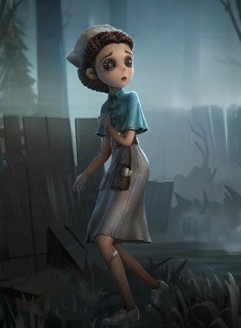 Emily Dyer, Camp Buddy, Eyes Artwork, Scary Games, V Games, Identity V, Creative Pictures, Identity Art, Up Book