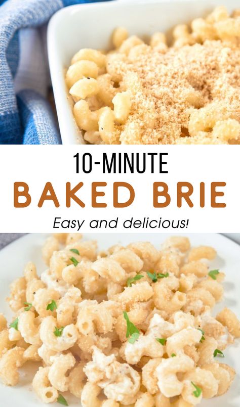 Creamy Brie Pasta, Brie Cheese Recipes Pasta, Brie Mac And Cheese Recipes, Pasta With Brie Cheese, Baked Brie Pasta, Brie Cheese Pasta, Brie Pasta Recipes, Brie Mac And Cheese, Vegetarian Pastas