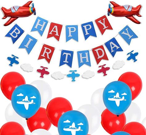 Plane Theme Birthday Party, Airplane Party Favors, Airplane Party Decorations, Airplane Birthday Party Decorations, Aviation Party, Airplane Banner, Airplane Theme, Airplane Birthday Party, Birthday Table Decorations