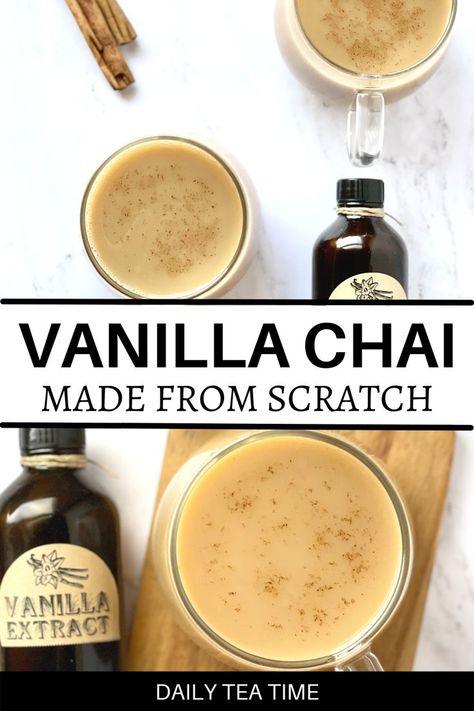 Vanilla Chai Tea Recipe, Vanilla Chai Tea Latte Recipe, Vanilla Chai Latte Recipe, Tequila Cream, To Smell Like Vanilla, Smell Like Vanilla, Chai Tea Latte Recipe, Iced Chai Tea Latte, Vanilla Chai Tea