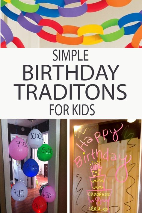 Kids Birthday Morning, Birthday Surprise Kids, Birthday Morning Surprise, Birthday Morning, Happy Birthday Cards Printable, Birthday Traditions, Simple Birthday Decorations, Birthday Activities, Easy Birthday