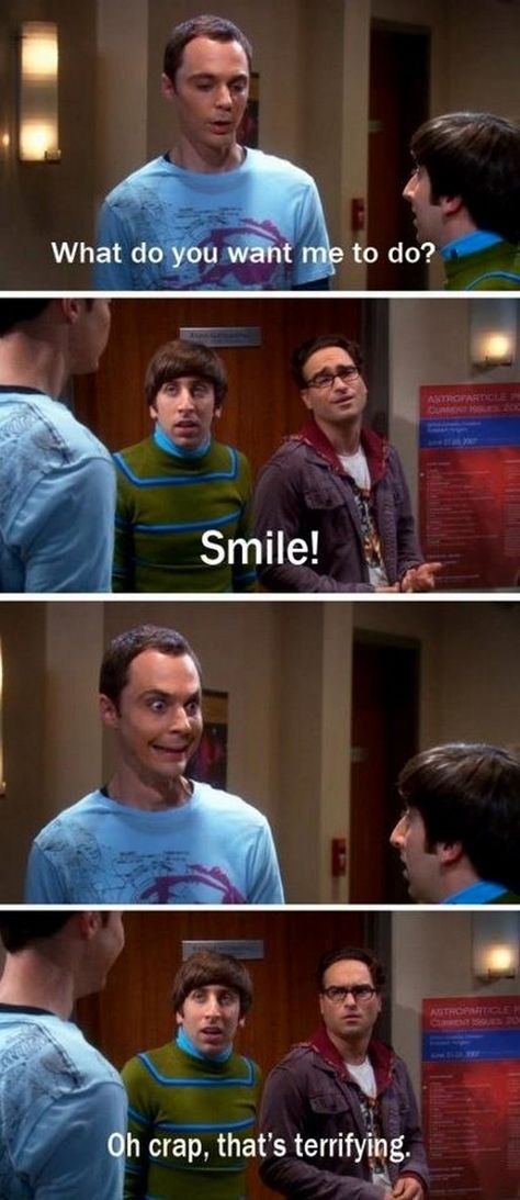 The Big Bang Theory Big Bang Theory Memes, Big Bang Theory Show, Big Bang Theory Funny, The Big Band Theory, Do Smile, The Bigbang Theory, Sheldon Cooper, Bd Comics, The Big Bang Theory