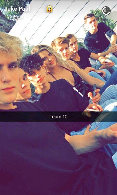 Ayeeee Team 10❤ Team 10 Jake Paul, Summer Backrounds, Paul Brothers, Jake Paul Team 10, Dobre Twins, Marcus And Lucas, Alissa Violet, Tessa Brooks, Team 10