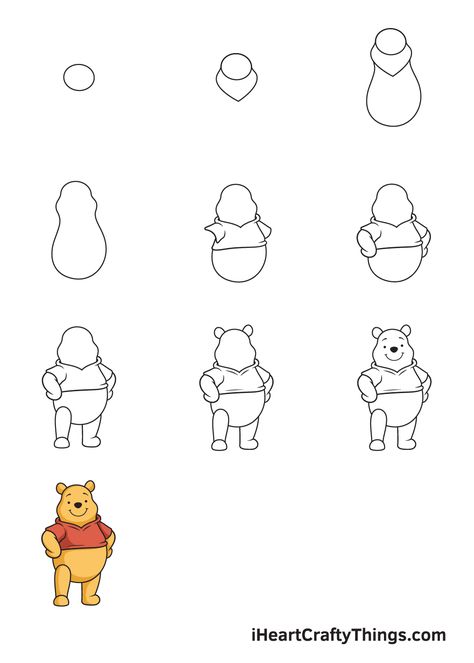 Winnie The Pooh All Characters Drawing, Winnie The Pooh Doodles Easy, Disney Drawings Sketches Step By Step, Winnie Pooh Drawing Easy, Winnie The Pooh Pencil Drawing, How To Draw Pooh Bear Step By Step, How To Draw Piglet, How To Draw Rabbit From Winnie The Pooh, How To Draw Pooh Bear