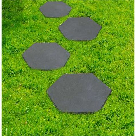 Rubber Pavers, Expensive Stones, Patio Pavers Design, Backyard Garden Layout, Garden Stepping Stones, Wildflower Garden, Garden Path, Outdoor Tiles, Paver Patio