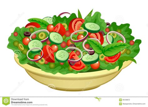 Salad Cartoon, Salad Clipart, Bar Clipart, Vogue London, Turkey Salad, Food Cartoon, Tossed Salad, Lettuce Salad, Food Painting