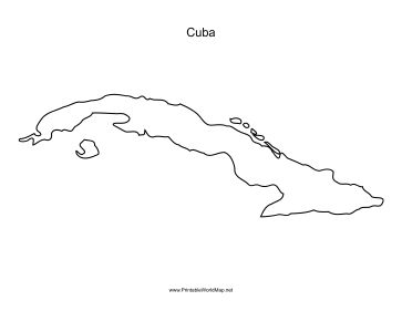 This printable outline map of Cuba is useful for school assignments, travel planning, and more. Free to download and print Cuban Island Tattoo, Cuba Island Tattoo, Cuban Tattoos For Women, Cuba Tattoo Ideas, Cuban Tattoos, Cuba Tattoo, Cuba Island, Map Of Cuba, Printable Outline