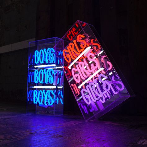 *NEW* Acrylic Box Neon Light 💡 “Boys boys boys” & “Girls Girls Girls”  Bring some brightness to your home or work space with our beautiful acrylic neon signs.  Perfect statement neon lighting piece for your home or unique gift for that special person.  Locomocean  MADE BY HUMANS™ Original Handmade Glass Neons✍🏻 🎁Gifts &💡Lighting  Locomoceahttps://www.instagram.com/p/B1gU6akl8Af/?utm_source=ig_web_copy_linkn.com / Locomocean.us Boys Boys Boys, Mirror Stand, Neon Girl, Neon Box, Neon Lamp, Boy Boy, Pop Style, Statement Lighting, Neon Glow