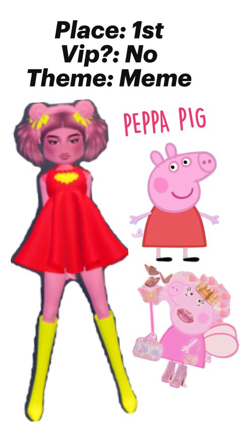 I had to hit that Pose 28 lol Peppa Pig, Dress To Impress, Memes