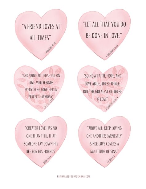 Free Printable Valentine Scripture Blessings 4 all year round, not just 4 Valentines Day! God's amazing love is 4 every day, not just one day! Valentine Bible Verses Printable, Bible Verses For Valentines Day, Valentines Day Bible Verses, Christian Valentine Ideas, Christian Valentines Party, Christian Valentines Crafts, Christian Valentines Cards, Christian Valentines Day, Valentines Scripture