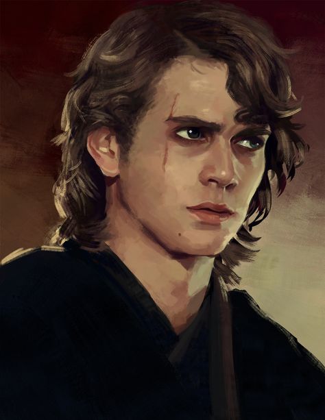 Star Wars Wallpaper Anakin, Anakin Vader, Painting Practice, Anakin And Padme, I Want More, Star Wars Anakin, Star Wars Drawings, Star Wars Film, Hayden Christensen