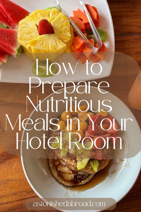 Traveling often means abandoning your usual routine. Unfortunately, the first to go is typically your eating habits with a close second, exercise habits. Whether you’re on a business trip or holiday, it’s easy to succumb to dining out or ordering room service. However, with a bit of planning and creativity, you can still enjoy delicious and nutritious meals right in the comfort of your hotel room. Hotel Room Meals, Microwave Dinner, Hotel Cooking, Microwave Dinners, Healthy Travel, Veggie Bowl, Going Places, Convenience Food, Business Trip