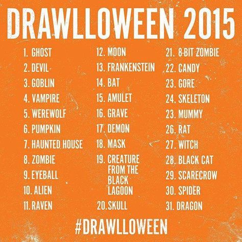 Creativity Drawing, Comics Sketch, Doodle Challenge, Drawing Hacks, 30 Day Art Challenge, 30 Day Drawing Challenge, Art Challenges, Creative Drawing Prompts, October Halloween