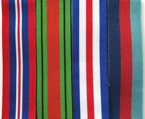 Full Size British Military Medal Ribbons World War 2, 6" lengths *[MEDRIB] Medal Ribbon, Military Medals, Ribbon