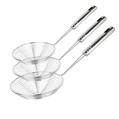 Amazon.com: Spider Strainer Skimmer, Swify Set of 3 Asian Strainer Ladle Stainless Steel Wire Skimmer Spoon with Handle for Kitchen Frying Food, Pasta, Spaghetti, Noodle-30.5cm, 32cm, 35cm: Gateway Kitchen Strainer, Pasta Spaghetti, Food Strainer, Spaghetti Noodles, Mesh Strainer, Spaghetti Pasta, Stainless Steel Mesh, Steel Mesh, Stainless Steel Wire