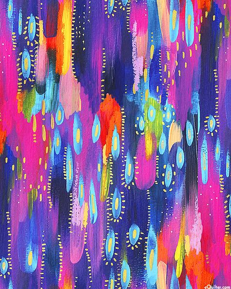 Etta Vee Art, Etta Vee Wallpaper, Etta Vee, Bright Abstract Art, Digital Abstract Art, Brush Strokes Painting, 3 Wishes, Magenta Art, Quilt Fabrics