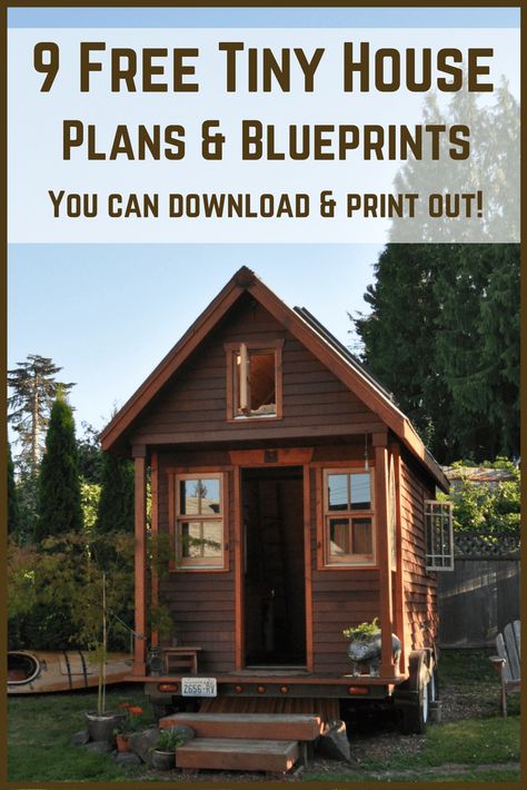 Tiny House Plans Free To Download & Print | 8 Tiny House Blueprints https://knowledgeweighsnothing.com/7-free-tiny-house-full-build-plans-to-download-print/ Average Apartment, Design Case Mici, Tiny House Plans Free, Buy A Tiny House, Diy Tiny House, Build A Playhouse, Tiny House Builders, Building A Tiny House, Best Tiny House