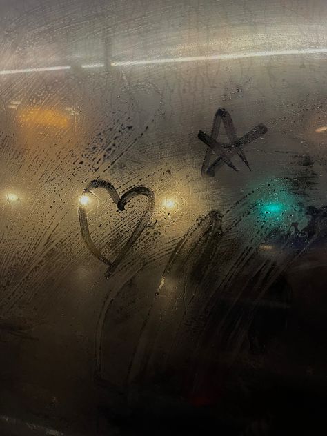 #pinterest #pinterestinspired #heart #star #window #darkaesthetic #aesthetic #night #city #citylife #tumblr Window Aesthetic Night, Window Drawings, Foggy Window, Star Window, Empty Promises, Window Drawing, Night City, City Life, Dark Aesthetic