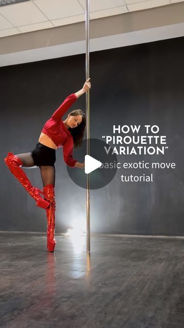 Daria • Pole Dance Teacher on Instagram: "Let’s learn this variation of pirouette. It’s one of my favorite moves and I often add it into my choreo❤️  Have a good practice ✨  What move should I break down next? Write in the comments😉 • • • #poleexotic #exoticpole #flowexotic #poledance #pole #exocombo #polecombo #exotictransitions #exoticflow #exotictutorial" Pole Dance Pirouette, Pole Pirouette, Swing Dance Moves, Pole Moves, Pole Dance Moves, Pole Dance, Swing Dance, Dance Teacher, Best Practice