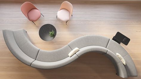 Circa Modular & Configurable Lounge System | Coalesse Wood Cafe, Coffee Table Frame, Contemporary Office Design, Design Hall, Modular Lounges, Contemporary Office, Workspace Design, Curved Sofa, Sofa Upholstery