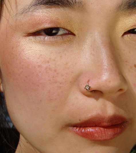 Diamond Gold Nose Ring, Cross Nose Hoop, Chakana Nose Ring, Gold Tragus, Rook, Daith, Helix, Inca Cross, Hoop Earrings, Unique Piercing - Etsy #Art #Vibrant #Tidiness #Tradition #Jewelry #the #Fusion #Latina #of #World #of #Gemstone #A #Exploring #and #Modernity #World Nose Ring Unique, Unique Nose Piercing Jewelry, Unique Nose Rings Hoop, Cool Nose Piercing Jewelry, Hoop Nose Ring Aesthetic, Nose Piercing Ring Hoop, Nose Ring Aesthetic, Nose Piercing Aesthetic, Nose Piercing Gold