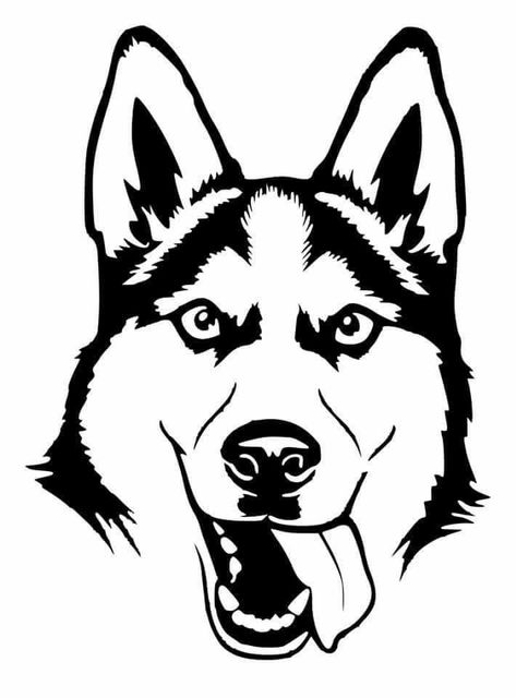 Dog Line Art Tattoo, Husky Drawing, Line Art Tattoo, Dog Stencil, Wood Burning Patterns Stencil, Wood Burning Stencils, Dog Outline, Dog Line Art, Cricut Stencils