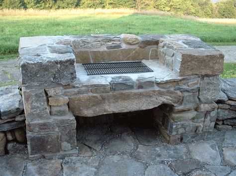 Homemade Fire Pit, In Ground Fire Pit, Fire Pit Bench, Stone Bbq, Stone Bridges, Kent Ct, Fire Pit Pizza, Gazebo With Fire Pit, Fire Pit Decor