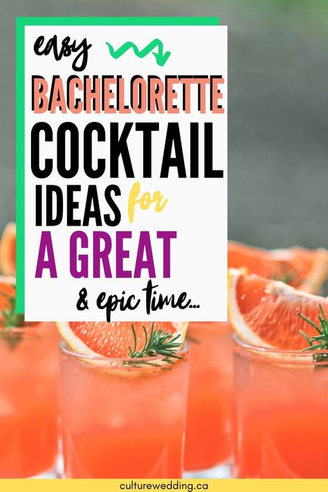 18 Creative & Tasty Bachelorette Party Drinks For Party Girls Drink Ideas For Bachelorette Party, Drinks Bachelorette Party, Signature Drinks For Bachelorette Party, Alcoholic Drinks For Bachelorette Party, Mixed Drinks For Bachelorette Party, Fun Bachelorette Cocktails, Bachelorette Party Signature Drinks, Bride Themed Cocktails, Fun Drinks For Bachelorette Party