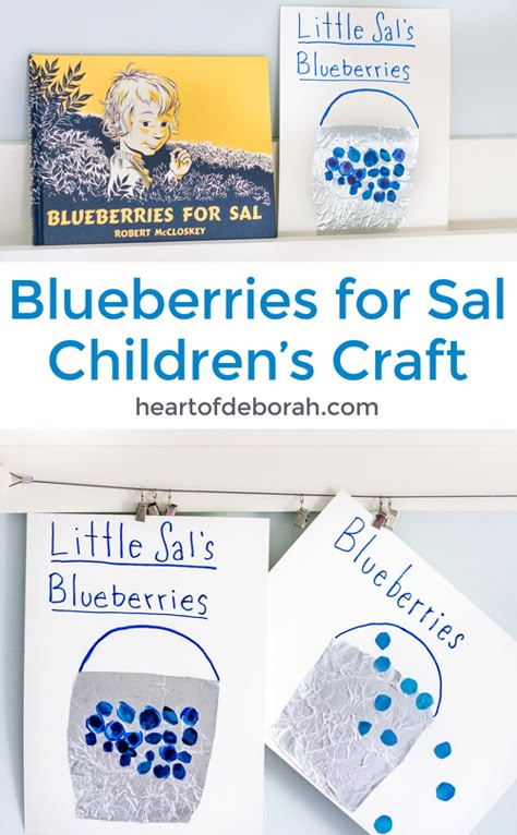 Blueberries For Sal Birthday, Blueberry Birthday, Before Five In A Row, Blueberries For Sal, Activity For Preschoolers, Preschool Colors, Classic Childrens Books, Five In A Row, Blue Crafts