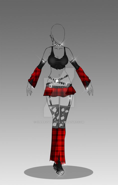 (closed) Auction Adopt - Outfit 282 by CherrysDesigns Cherrysdesigns Outfits, Outfit Adoptables, Draw Your Character, Art Outfits, Clothing Design Sketches, Anime Clothes, Drawing Anime Clothes, Dress Design Sketches, Dress Drawing