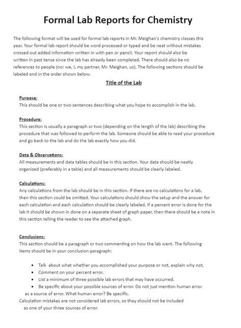 Lab Report Template Chemistry Chemistry Lab Report Template Elegant 6 High School Chemistry Lab from www.pinterest.co.ukTable of ContentsSection 1: Understanding the Purpose of a L...  #Chemistry #Report #Template Chemistry Template, Complex Sentences Worksheets, Chemistry 101, Report Format, About Chemistry, Lab Report Template, Summary Template, Project Status Report, Cover Page Template