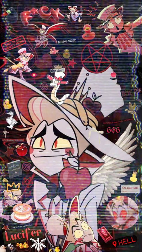 Fat Nuggets, Silly Duck, Hotel Wallpaper, Hazbin Hotel Husk, Whatsapp Wallpaper Cute, Boss Wallpaper, Alastor Hazbin Hotel, Lucifer Morningstar, Dark Phone Wallpapers