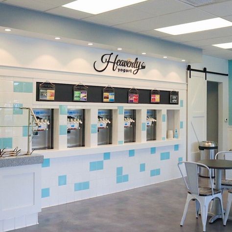 Heavenly Yogurt (@heavenly_yogurt) • Instagram photos and videos English Moodboard, Yogurt Design, Frozen Yogurt Shop, Yogurt Shop, We're Open, Ice Cream Shop, Frozen Yogurt, Happy Day, Yogurt