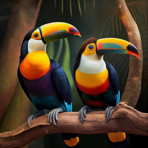 Foto gratuita tucán multicolor posado en... | Free Photo #Freepik #freephoto #tucan #animales-aves #perico #arbol-ilustracion Toucan Craft, Tattoo Animals, Toucan Art, Toco Toucan, Animals Wallpapers, Tropical Animals, Exotic Bird, Bird Wallpaper, Exotic Birds