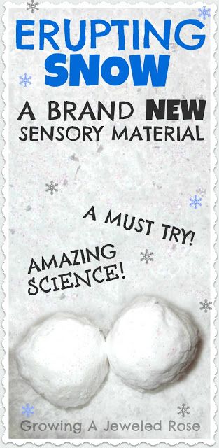 snow recipe Erupting Snow, Sensory Snow, Snow Recipe, Core Ideas, Magic Snow, Melting Snowmen, Soda Water, Winter Preschool, How To Make Snow