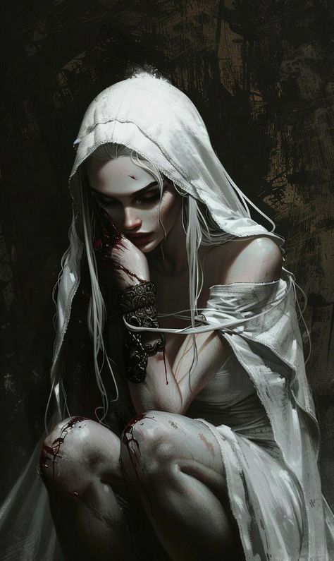 Female Necromancer Art, Female Necromancer, Necromancer Art, Blonde Characters, Dune Novel, Modern Vampires, Occult Art, Witch Aesthetic, 2d Art