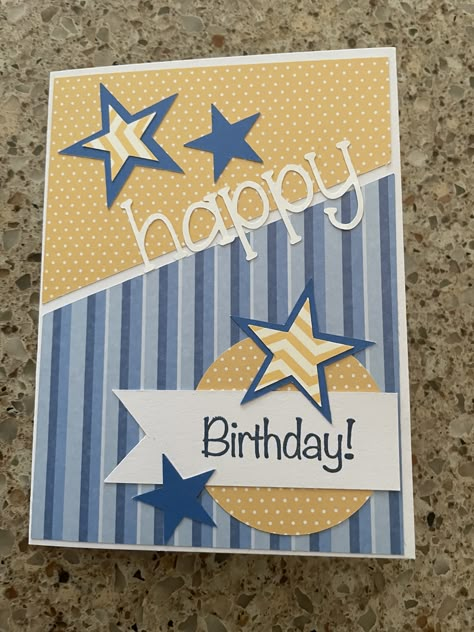 Diy Birthday Card For Boy, Easy Male Birthday Cards, Diy 40th Birthday Card For Men, Homemade Birthday Cards For Men, Birthday Cards For Boys Kids, Male Cards Handmade Man Birthday, Boy Birthday Card Ideas, Scrappy Boy Cards, Diy 40th Birthday Card