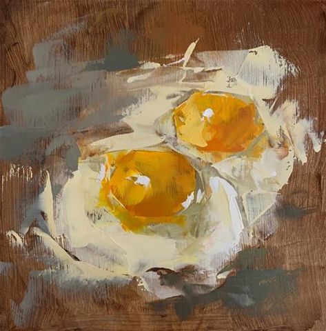 Oil Painting Lessons, Food Wall Art, Art Nouveau Pattern, Canvas Art Projects, Simple Wall Art, Fried Eggs, Smart Art, Textured Canvas Art, Art Diary