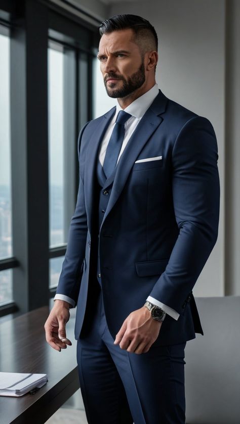 Suit And Tie Outfits Men, Actors In Suits, Luxury Navy Elegant Suits, Men’s Tuxedo Wedding Navy, Gentleman Style Suit Navy Blue, Navy Luxury Suit For Semi-formal Occasions, Luxury Navy Semi-formal Suit, Green Suit Men, Stylish Mens Suits